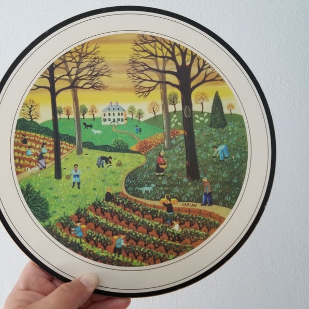 Laplau Gerard Laplau Folk Art Trivet - Picture 2 of 6